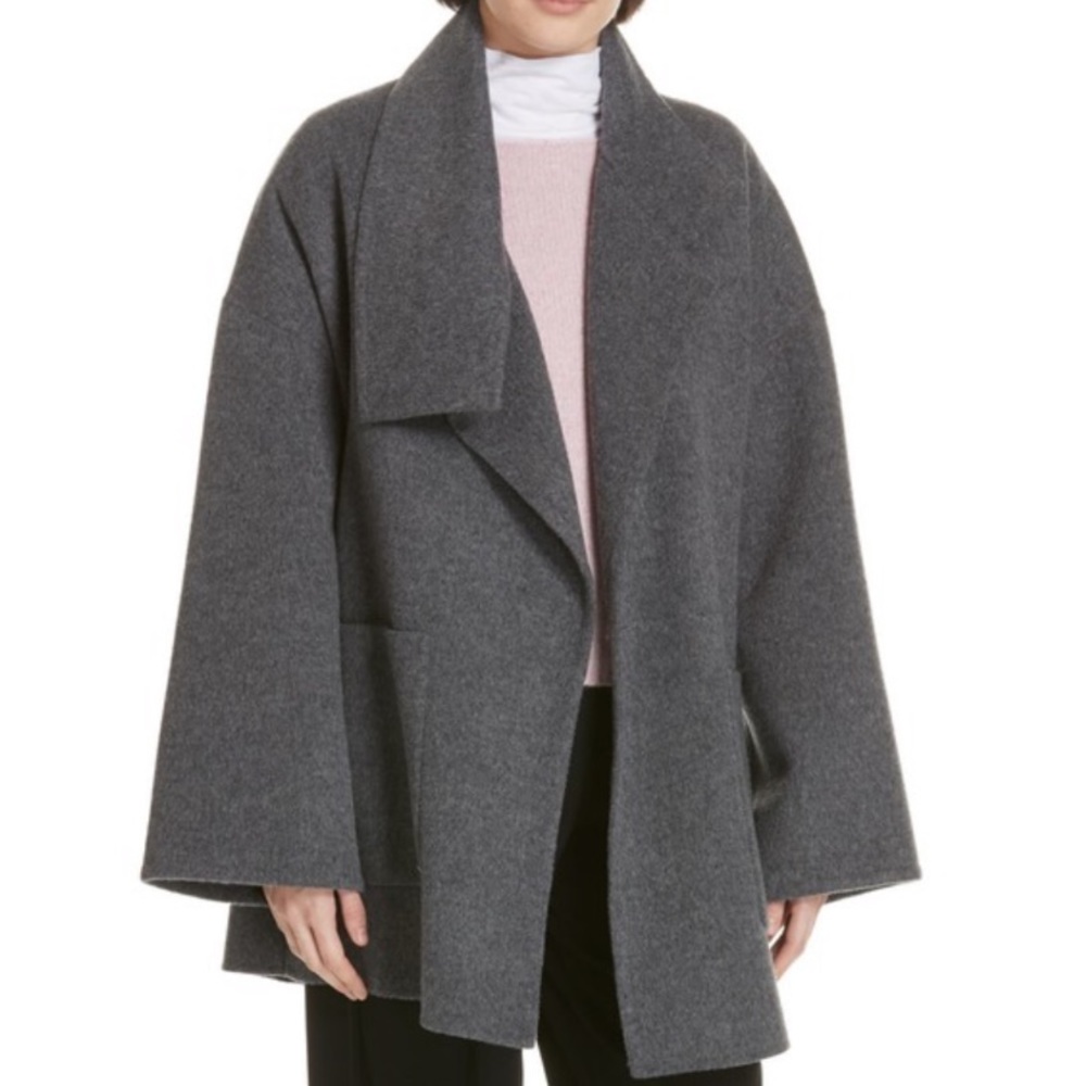 Vince Women’s Wool-Blend Blanket Coat Gray.